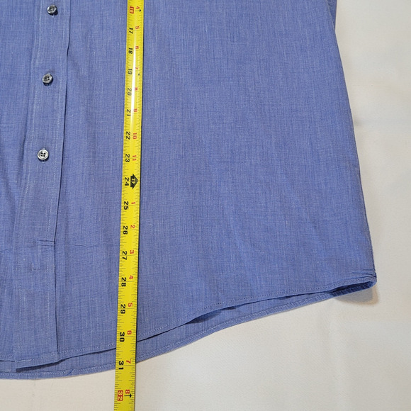 VNT Walt Disney World Mickey Mouse Men's Sz L Button Down Blue Pocket Logo Shirt - Picture 9 of 9